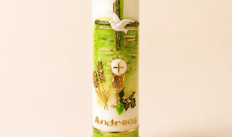 Detailreiche Kerze für Gebet und Andacht